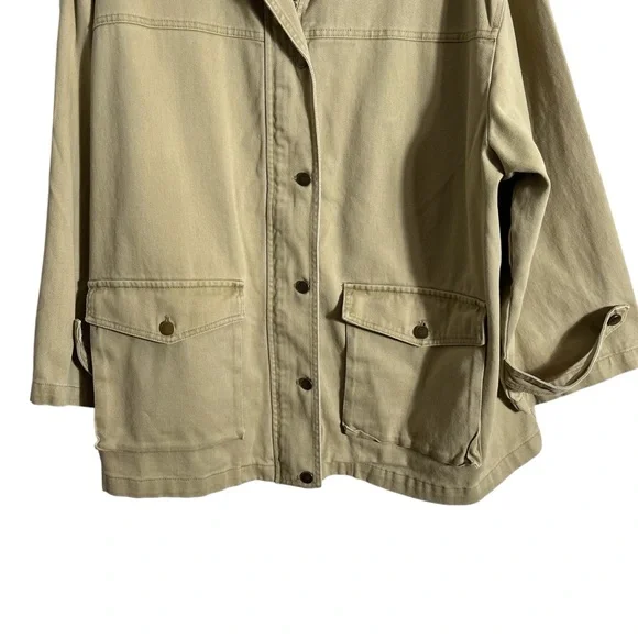 PILCRO x ANTHROPOLOGIE Faux Leather Collar Barn Jacket - Picture 6 of 12